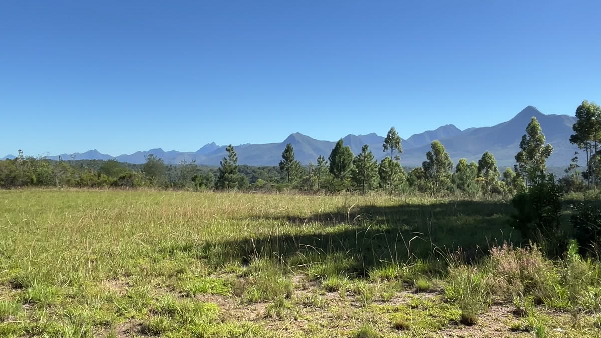 Panoramic view of the Tsitsikamma mountain range