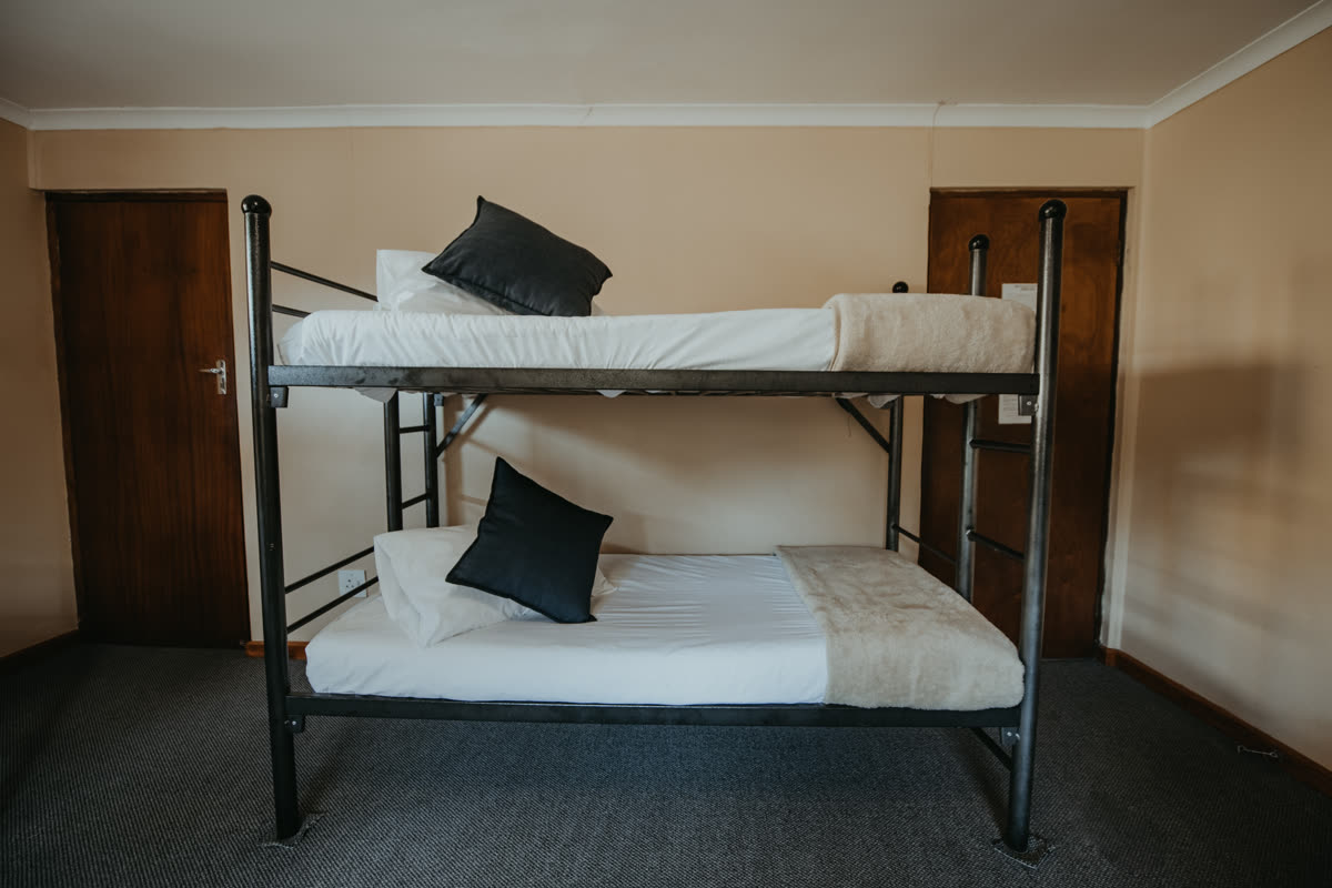 Evergreen dorm room with bunk beds
